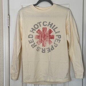 Red Hot Chili Peppers Cream Long Sleeve Tee